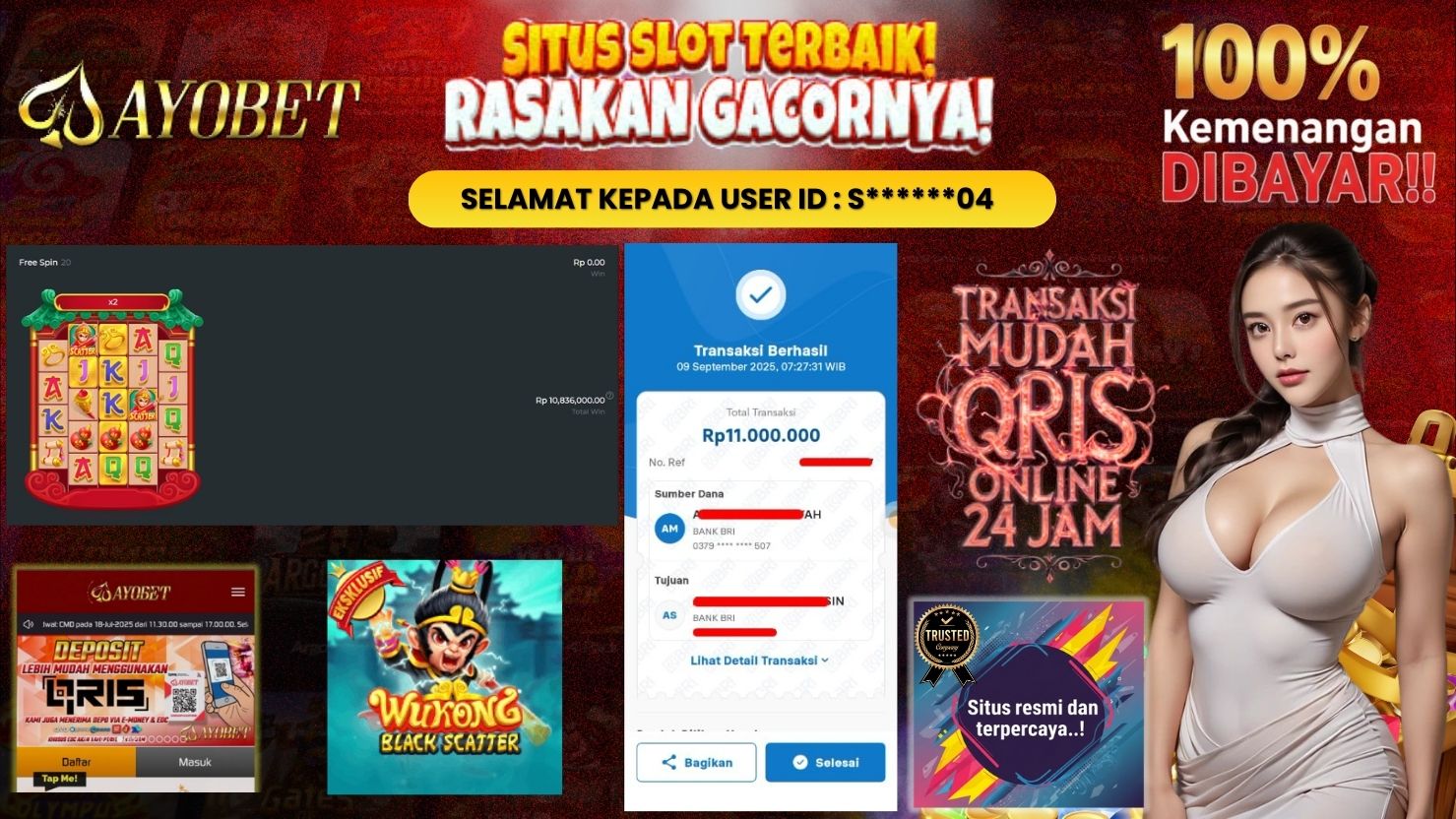 AYOBET JACKPOT SLOT WUKONG - BLACK SCATTER